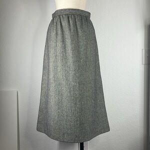 Vintage Evan Picone houndstooth long skirt size 6